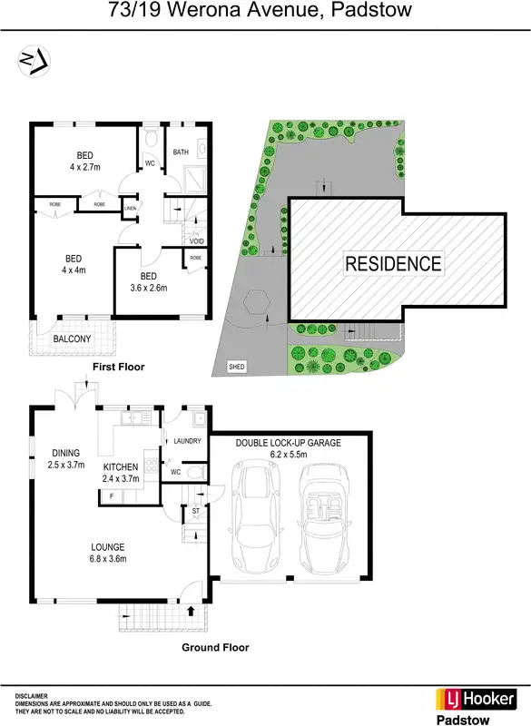 Floorplan of Homely townhouse listing, 73/19 Werona Avenue, Padstow NSW 2211
