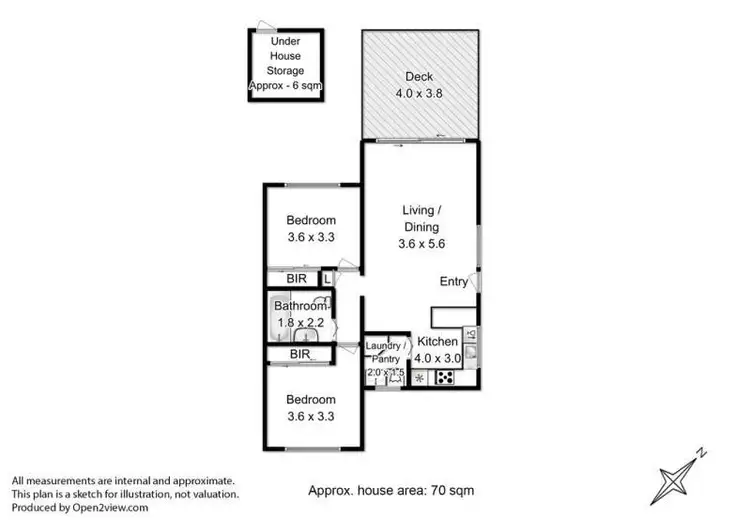 Floorplan of Homely unit listing, 1/7 Castlereagh Court, Lenah Valley TAS 7008