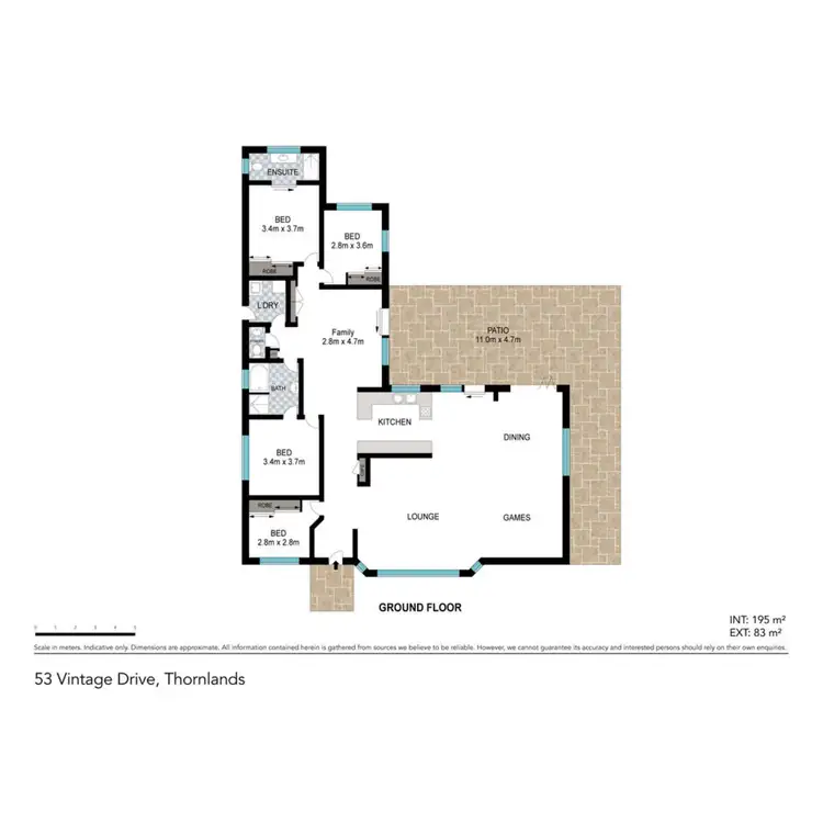 Floorplan of Homely house listing, 53 Vintage Drive, Thornlands QLD 4164