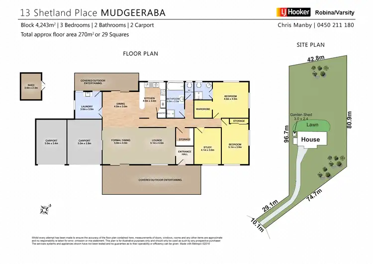 Floorplan of Homely house listing, 13 Shetland Place, Mudgeeraba QLD 4213