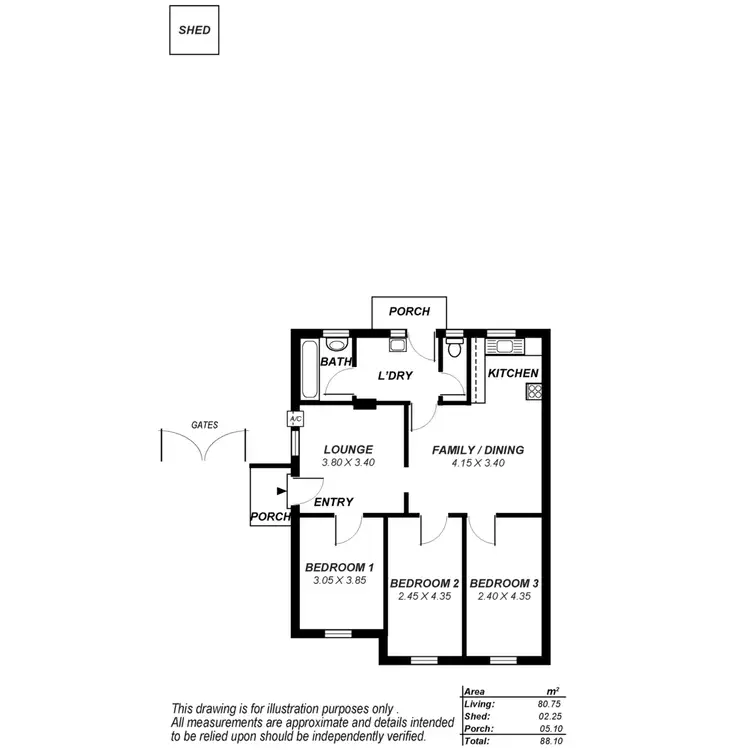 Floorplan of Homely house listing, 11 Cromwell Road, Kilburn SA 5084