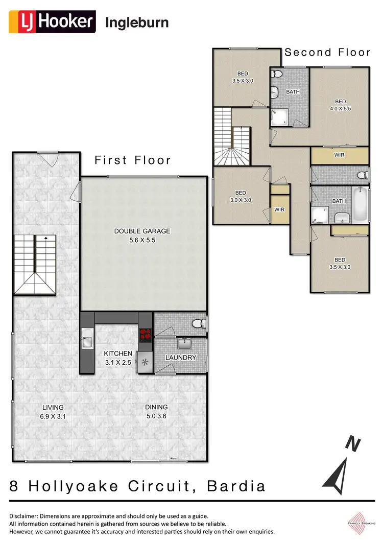 Floorplan of Homely house listing, 8 Hollyoake Circuit, Denham Court NSW 2565