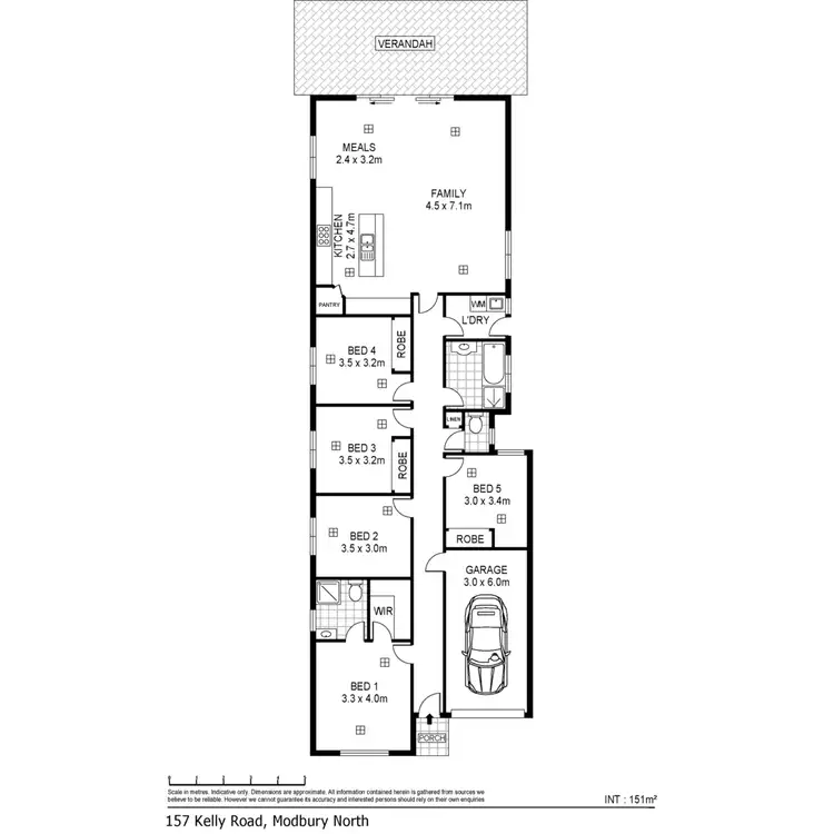 Floorplan of Homely house listing, 157a Kelly Road, Modbury North SA 5092