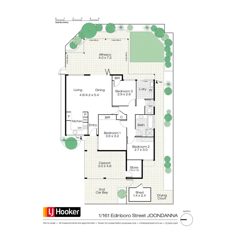 Floorplan of Homely villa listing, 1/161 Edinboro Street, Joondanna WA 6060