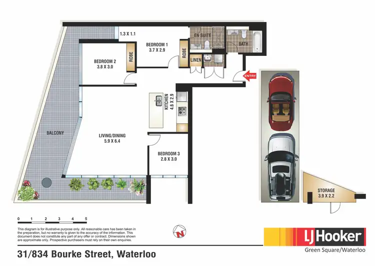 Floorplan of Homely apartment listing, 31/834 Bourke Street, Waterloo NSW 2017