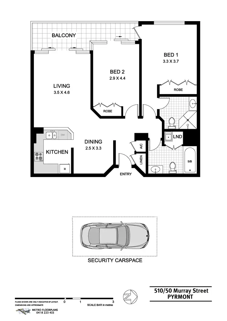 Floorplan of Homely apartment listing, 510/50 Murray Street, Pyrmont NSW 2009