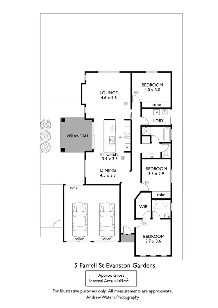 Floorplan of Homely villa listing, 5 Farrell Street, Evanston Gardens SA 5116