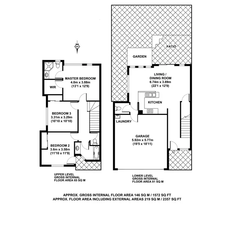 Floorplan of Homely townhouse listing, 3/51 Rennie Street, Indooroopilly QLD 4068
