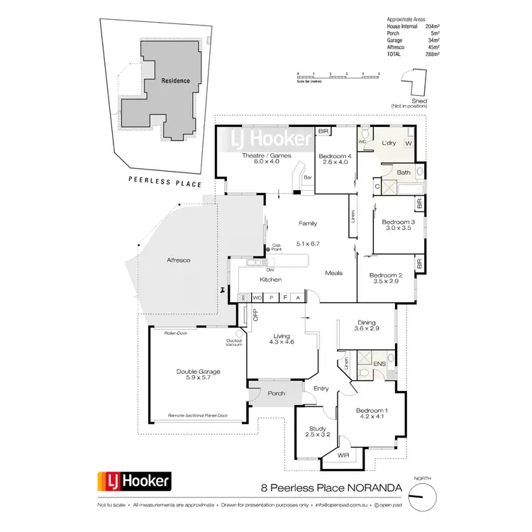 Floorplan of Homely house listing, 8 Peerless Place, Noranda WA 6062