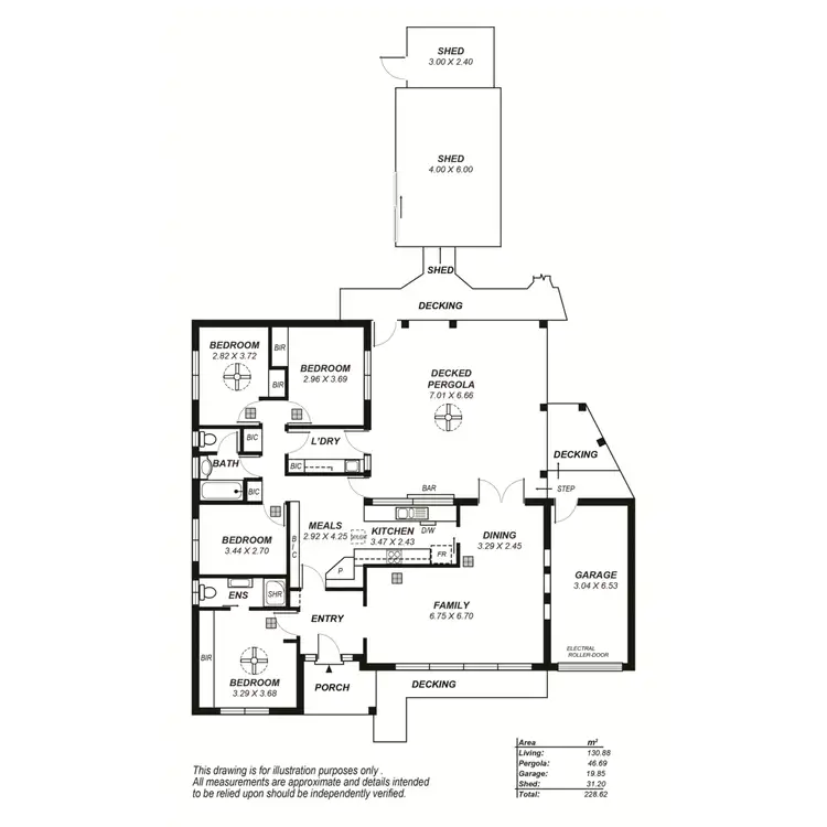 Floorplan of Homely house listing, 4 Valley Side Drive, Crafers SA 5152