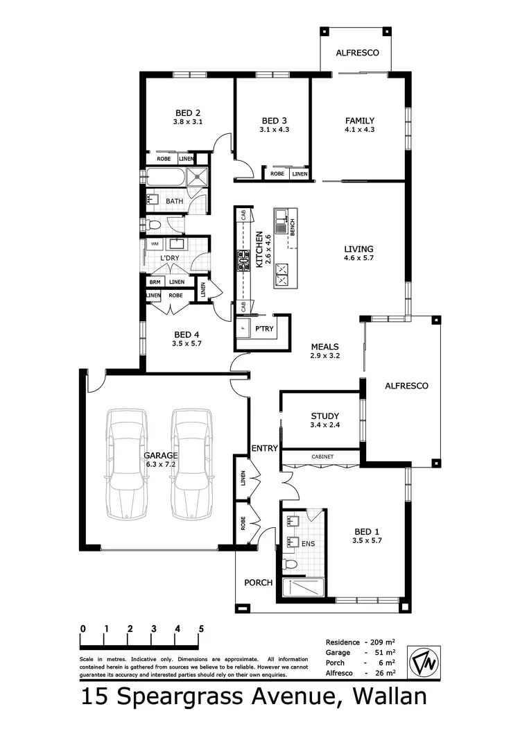 Floorplan of Homely house listing, 15 Speargrass Avenue, Wallan VIC 3756