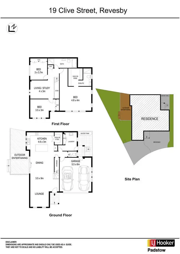 Floorplan of Homely semi-detached listing, 19 Clive Street, Revesby NSW 2212