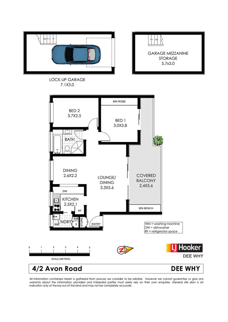 Floorplan of Homely unit listing, 4/2 Avon Road, Dee Why NSW 2099