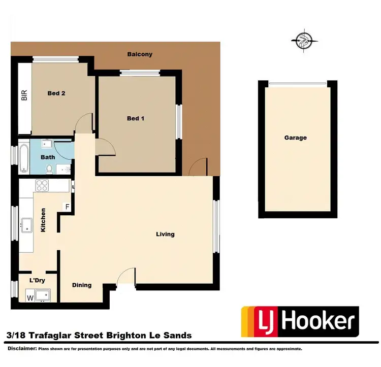 Floorplan of Homely unit listing, 3/18 Trafalgar Street, Brighton-le-sands NSW 2216