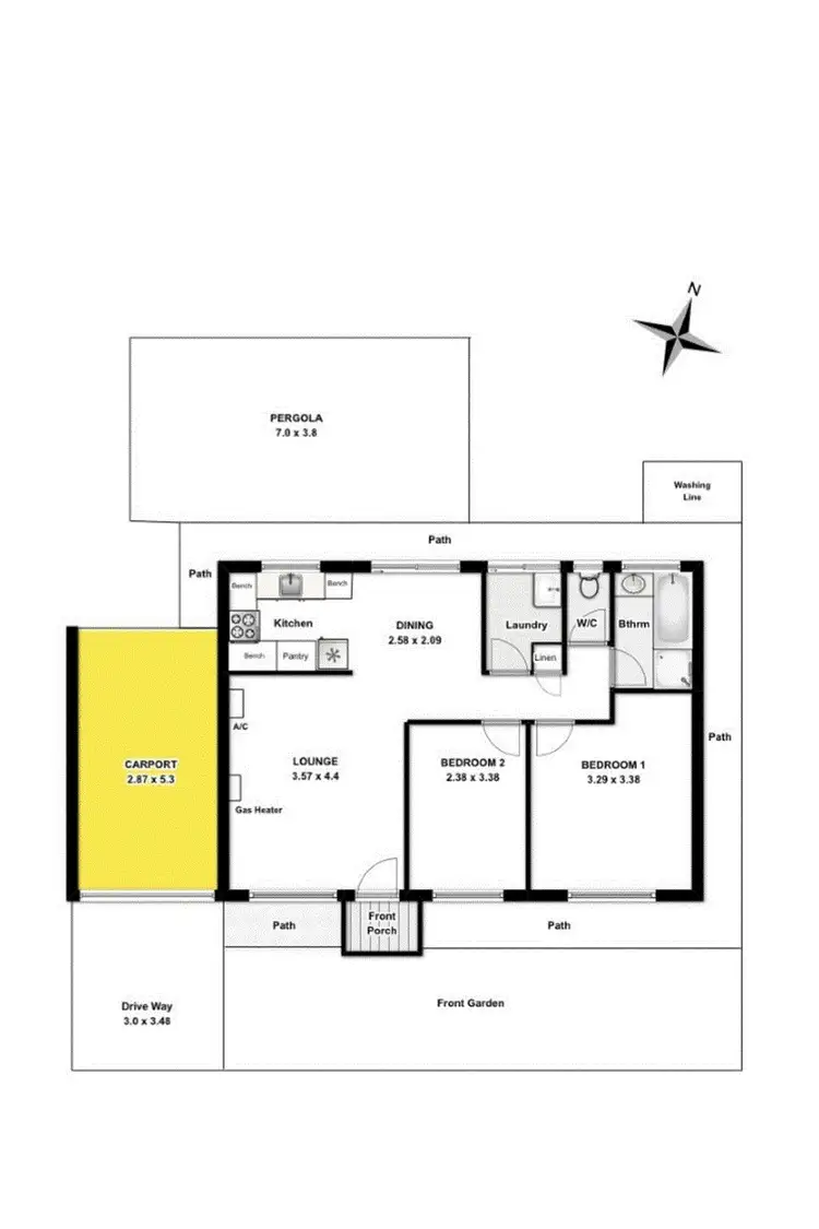 Floorplan of Homely villa listing, 7/2 Hectorville Road, Hectorville SA 5073