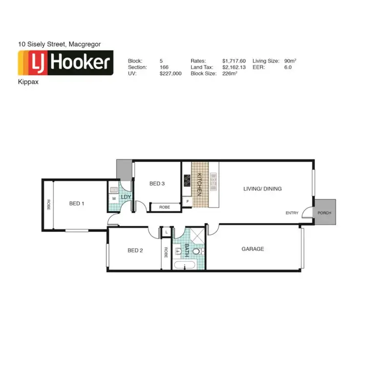 Floorplan of Homely house listing, 10 Sisely Street, Macgregor ACT 2615