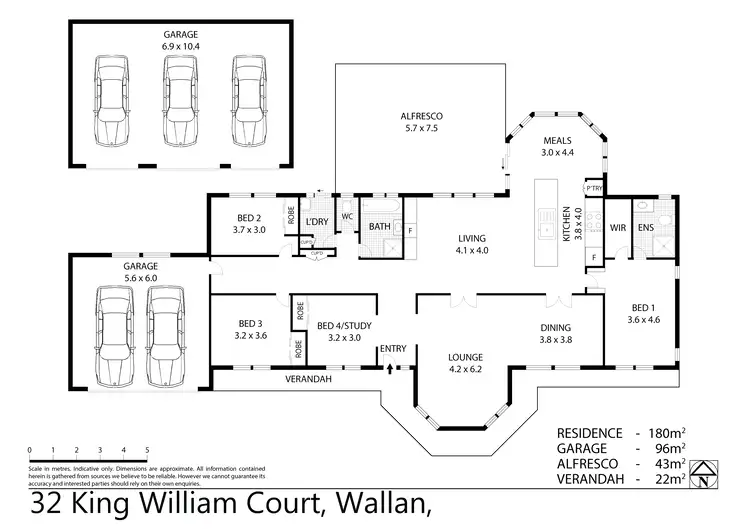 Floorplan of Homely house listing, 32 King William Court, Wallan VIC 3756