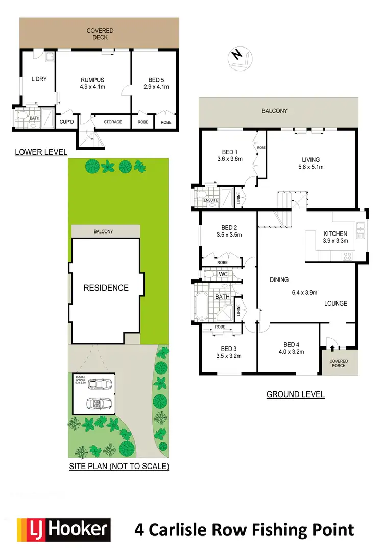 Floorplan of Homely house listing, 4 Carlisle Row, Fishing Point NSW 2283