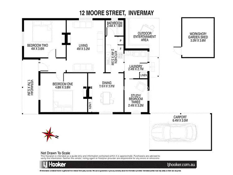 Floorplan of Homely house listing, 12 Moore Street, Invermay TAS 7248