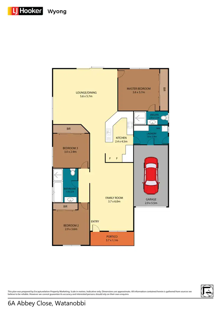 Floorplan of Homely house listing, 6a Abbey Close, Watanobbi NSW 2259