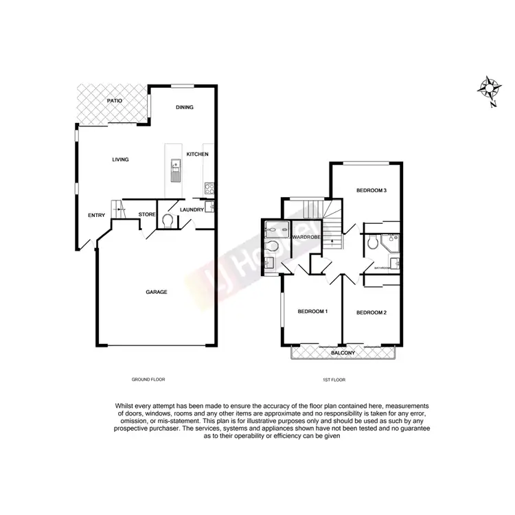 Floorplan of Homely townhouse listing, 91/2 Diamantina Street, Calamvale QLD 4116