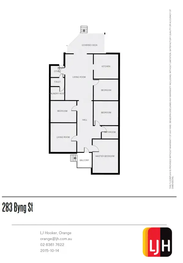 Floorplan of Homely house listing, 283 Byng Street, Orange NSW 2800