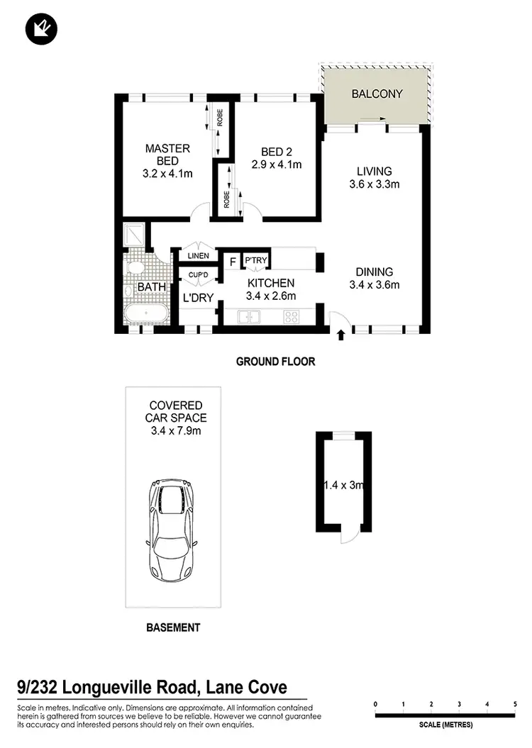 Floorplan of Homely apartment listing, 9/232-236 Longueville Road, Lane Cove NSW 2066