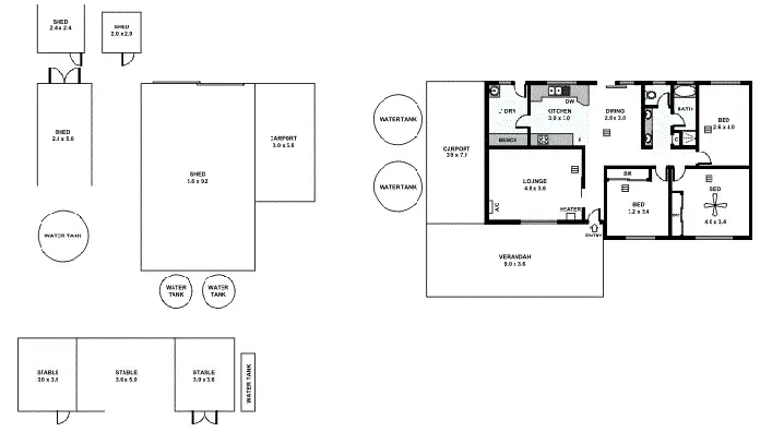 Floorplan of Homely house listing, 292 Bassnet Road, One Tree Hill SA 5114