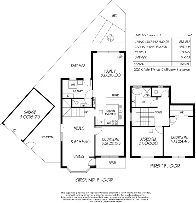 Floorplan of Homely townhouse listing, 22 Olde Drive, Gulfview Heights SA 5096