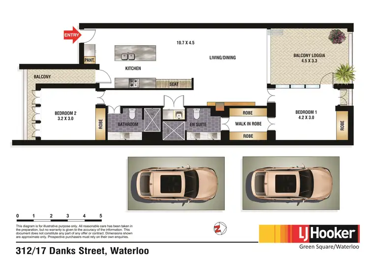 Floorplan of Homely apartment listing, 312/17 Danks Street, Waterloo NSW 2017