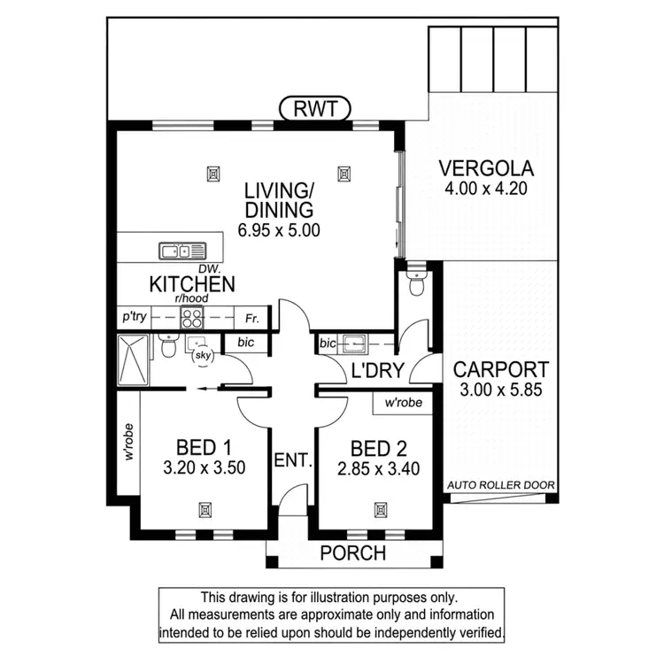 Floorplan of Homely house listing, 12 Sixth Avenue, Warradale SA 5046