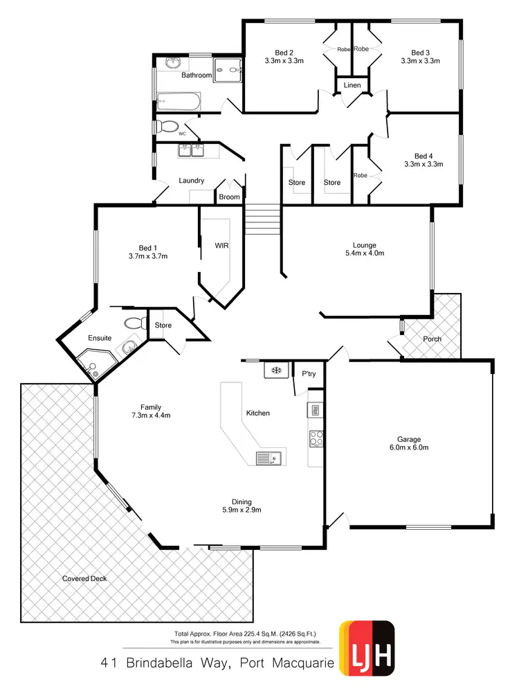 Floorplan of Homely house listing, 41 Brindabella Way, Port Macquarie NSW 2444
