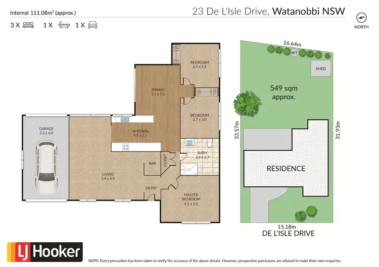 Floorplan of Homely house listing, 23 De L'Isle Drive, Watanobbi NSW 2259