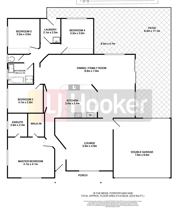 Floorplan of Homely house listing, 18 The Mews, Forster NSW 2428