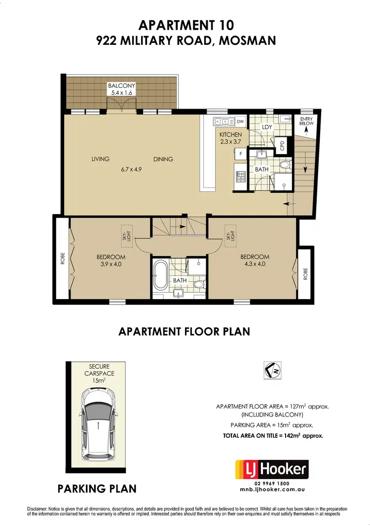 Floorplan of Homely apartment listing, 10/922 Military Road, Mosman NSW 2088