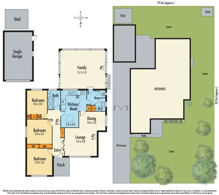 Floorplan of Homely house listing, 7 Weigela Court, Doveton VIC 3177