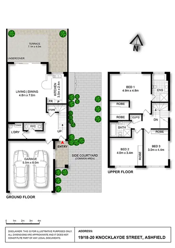 Floorplan of Homely townhouse listing, 19/18-20 Knocklayde Street, Ashfield NSW 2131