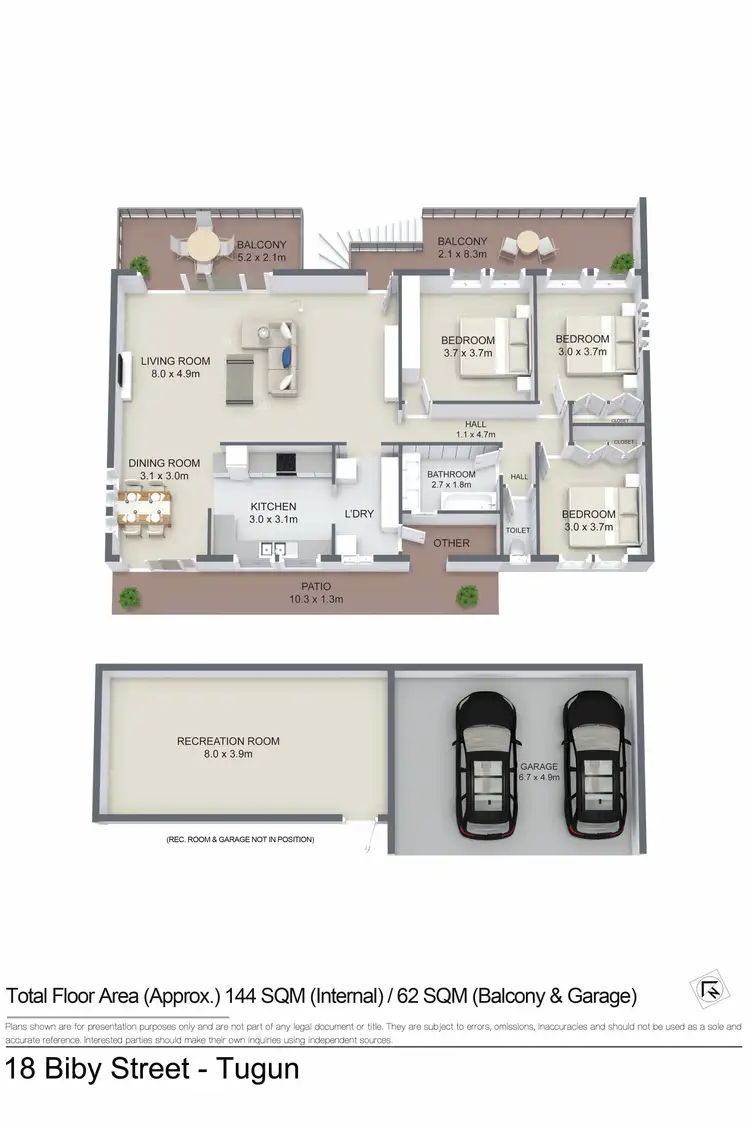 Floorplan of Homely house listing, 18 Biby Street, Tugun QLD 4224