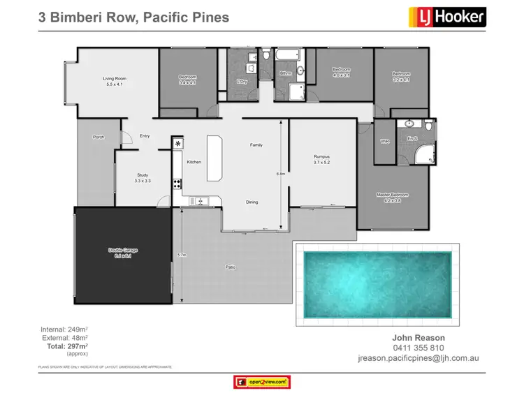 Floorplan of Homely house listing, 3 Bimberi Row, Pacific Pines QLD 4211