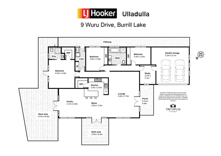 Floorplan of Homely house listing, 9 Wuru Drive, Burrill Lake NSW 2539