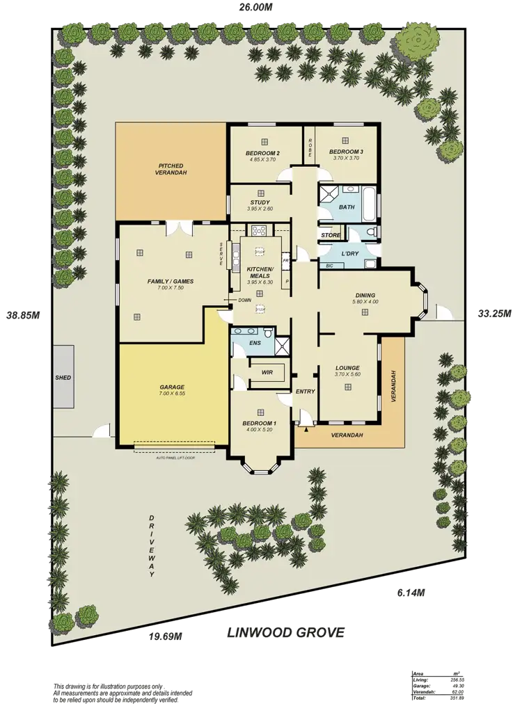 Floorplan of Homely house listing, 14 Linwood Grove, Hillbank SA 5112