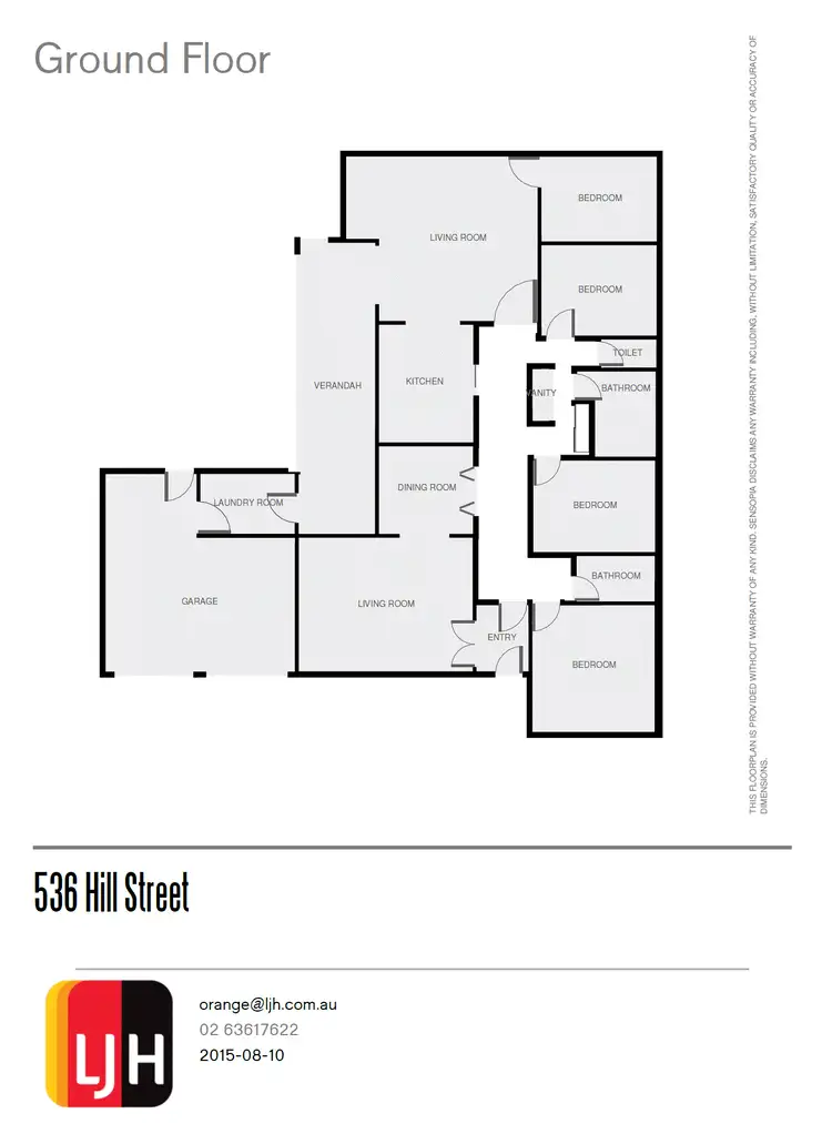 Floorplan of Homely house listing, 536 Hill Street, Orange NSW 2800