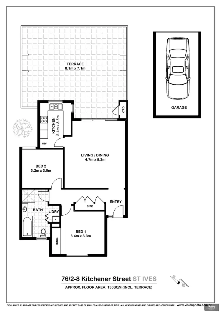 Floorplan of Homely unit listing, 76/2 - 8 Kitchener Street, St Ives NSW 2075