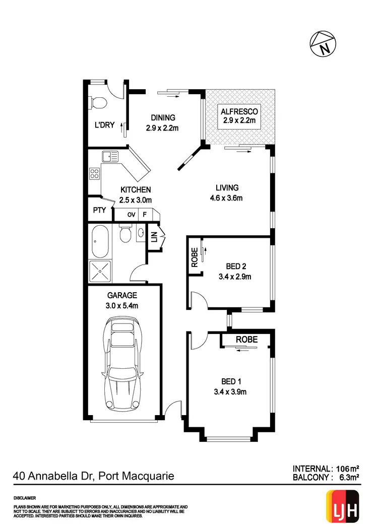 Floorplan of Homely house listing, 40 Annabella Drive, Port Macquarie NSW 2444