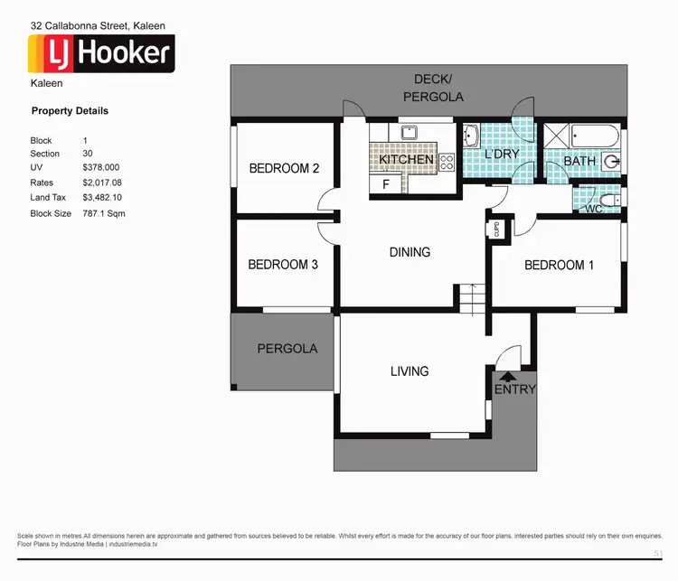 Floorplan of Homely house listing, 32 Callabonna Street, Kaleen ACT 2617