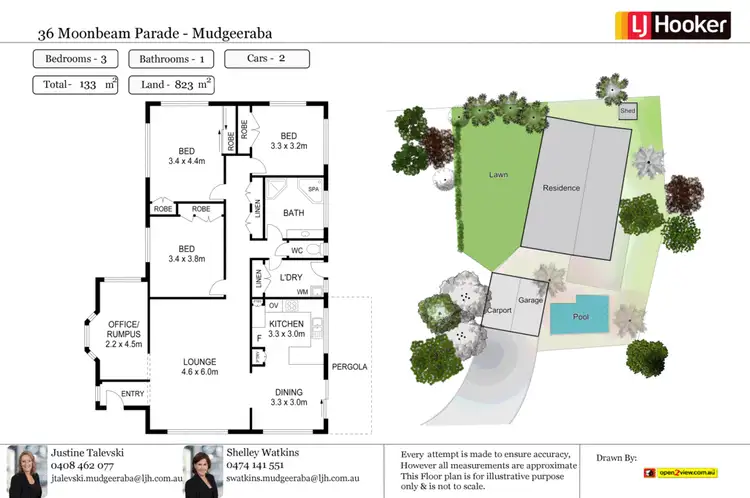 Floorplan of Homely house listing, 36 Moonbeam Parade, Mudgeeraba QLD 4213