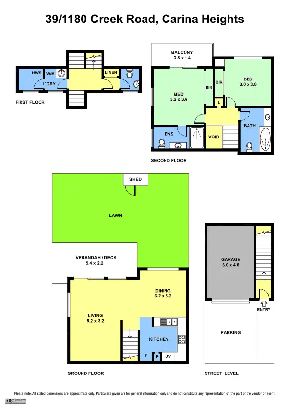 Floorplan of Homely townhouse listing, 39/1180 Creek Road, Carina Heights QLD 4152
