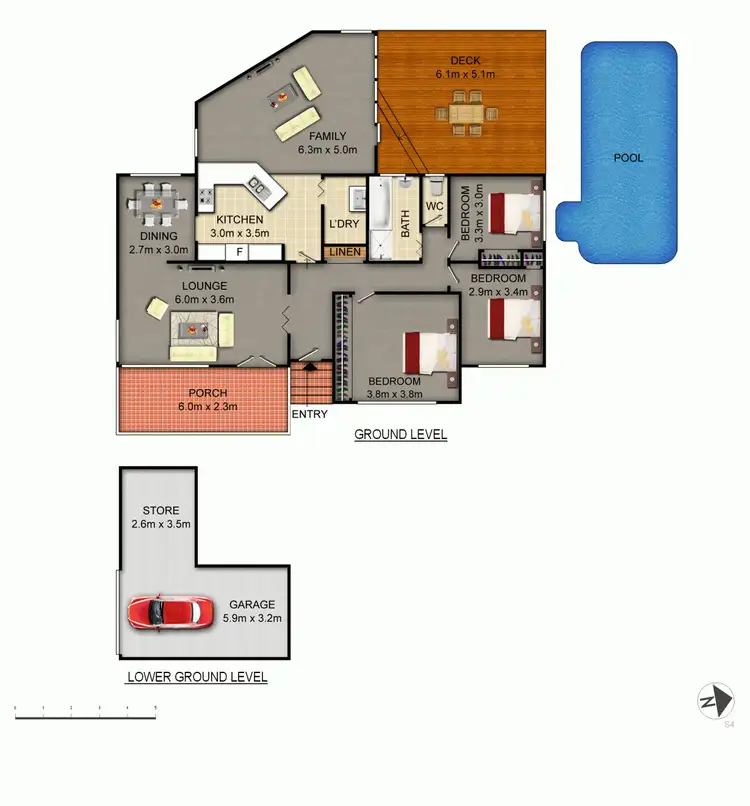 Floorplan of Homely house listing, 144 La Perouse Street, Griffith ACT 2603