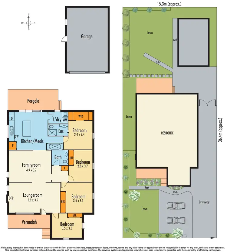 Floorplan of Homely house listing, 1453 Heatherton Road, Dandenong North VIC 3175