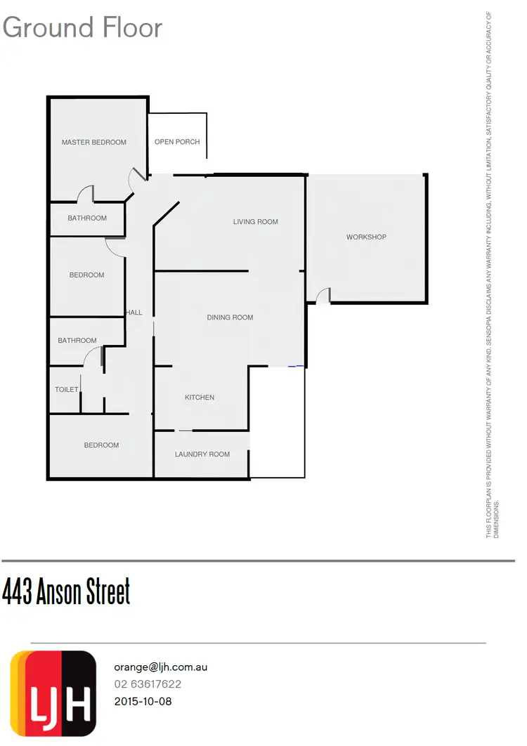 Floorplan of Homely house listing, 443 Anson Street, Orange NSW 2800